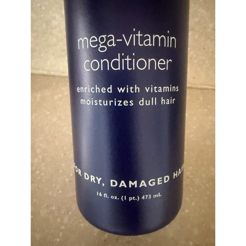 New! Jheri Redding Cleansers Mega Vitamin Hair Conditioner HTF Vintage 16 fl oz